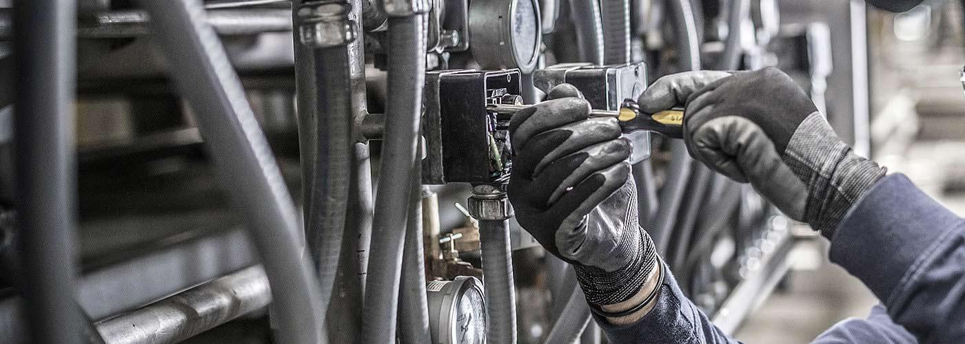 HueStreet technical team working on integrated security systems